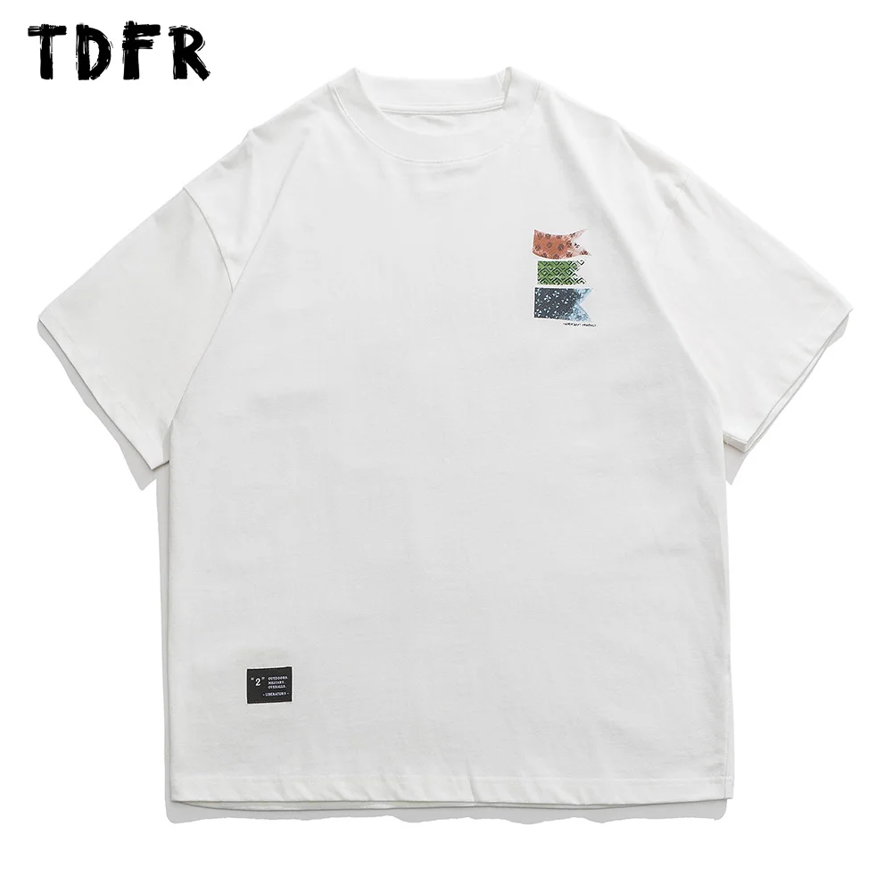 

Back Printed Print Short Sleeve T-shirt Mens Summer Casual Letter Crew Neck Loose Half-Sleeve Cotton Tee Men