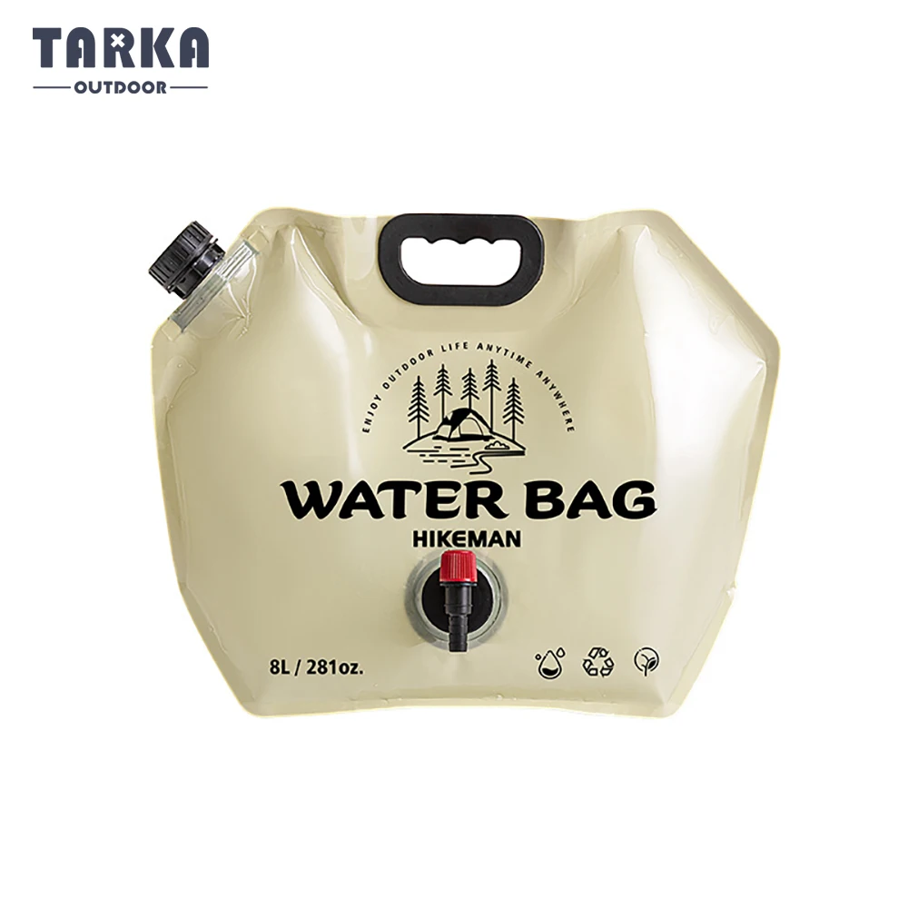 

TARKA 8L Camping Folding Bucket Water Bag Portable Foldable Water Jug Bag Tourist Picnic Water Can Outdoor Hiking Equipment 캠핑물통