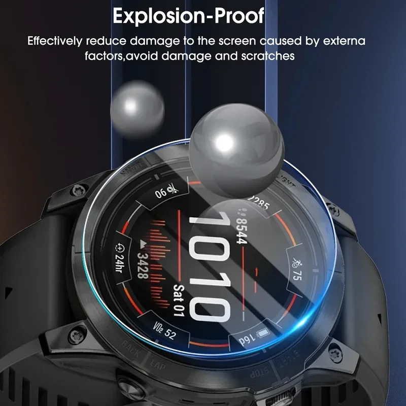 Фото Защитная пленка из закаленного стекла HD для Garmin Fenix 8, Tactix 8, Quatix 8, Venu 4 (45/41 мм), Forerunner 970, 570 – антицарапийная пленка для экрана №4