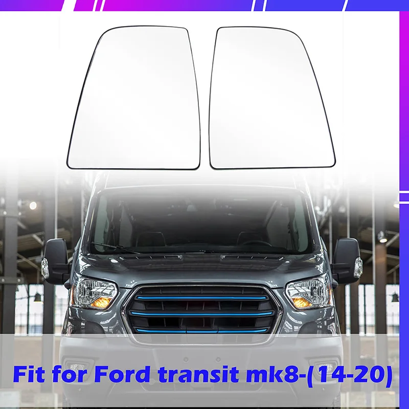 

Rhyming 1 Pair Unheated Side Rearview Upper Mirror Glass Mirror Lens Fit For Ford Transit MK8 2014 - 2020 Car Accessories