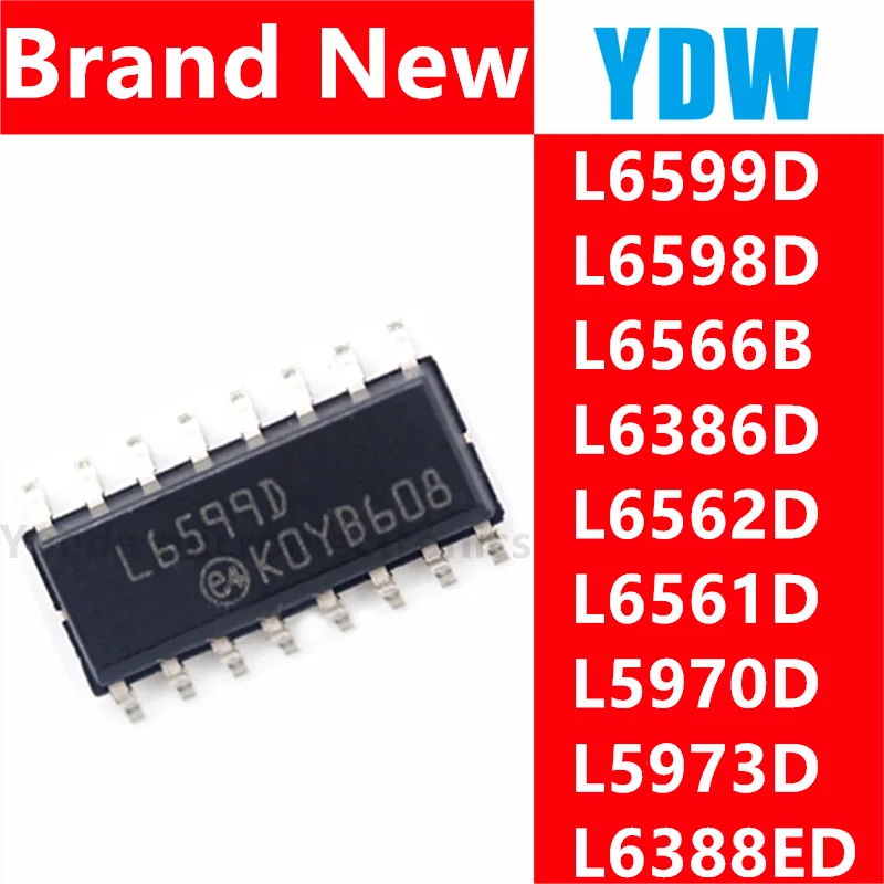5 шт. L6599DTR L6599D L6599 SMD L6599AD SOP-16 L6598D L6598 L6566B L6566 L6386D L6386 L6386ED L6562D L6561D L6388ED L5970D L5973D