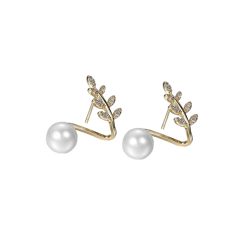 

New year Earrings 925 silver needle with Zircon Earrings DIY hand made Earrings