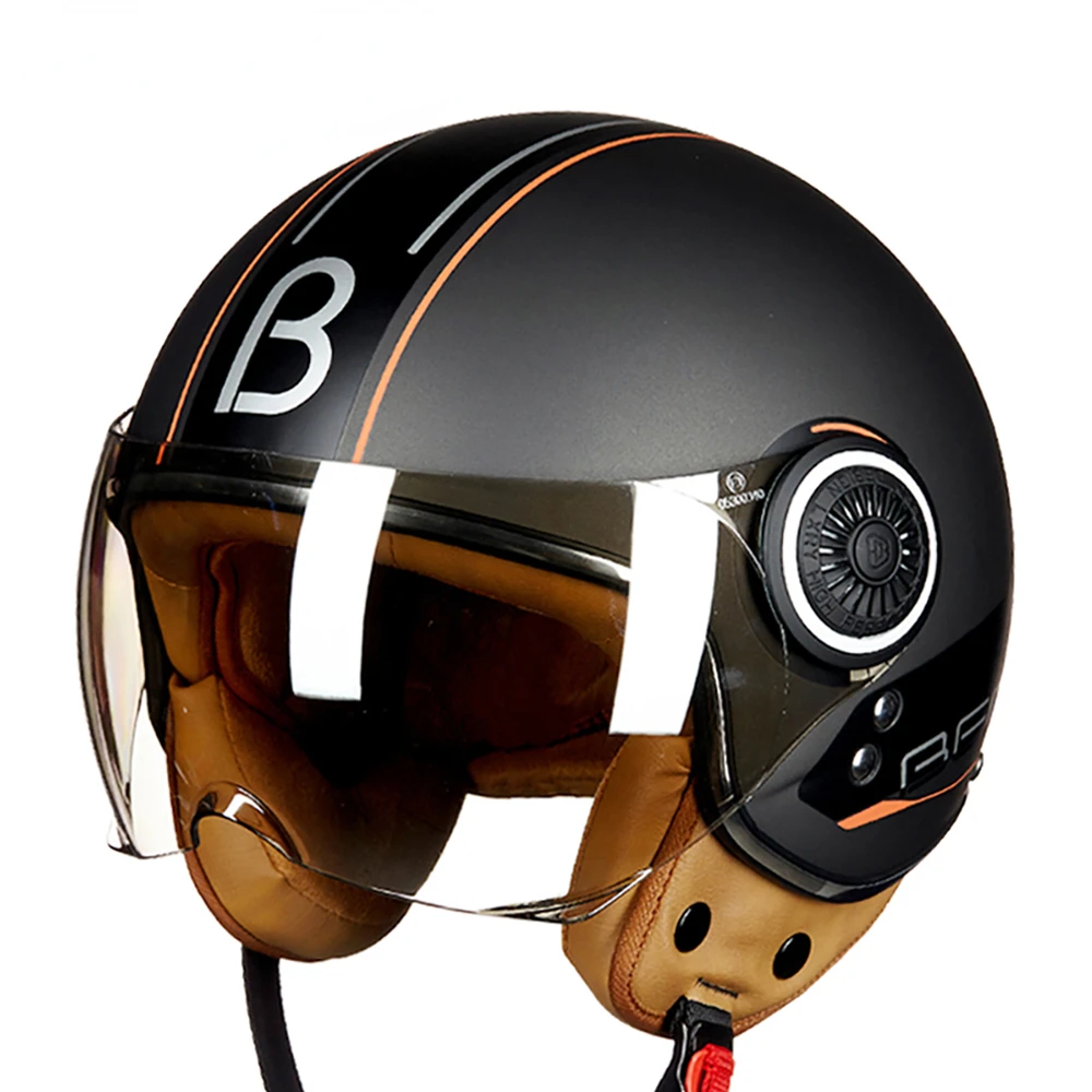 

Motorcycle Helmet Chopper 3/4 Open Face Vintage Moto Helmet Moto Casque Casco Capacete Men Women Scooter Motorbike Helmet