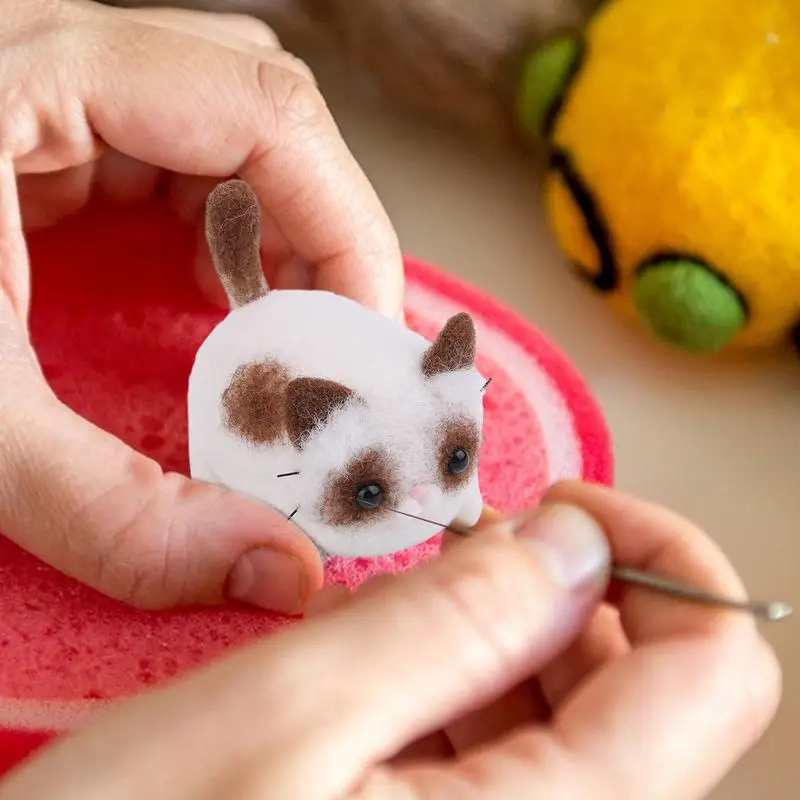 Набор для валяния иглой начинающих игл ручной работы рукоделия с шаговыми