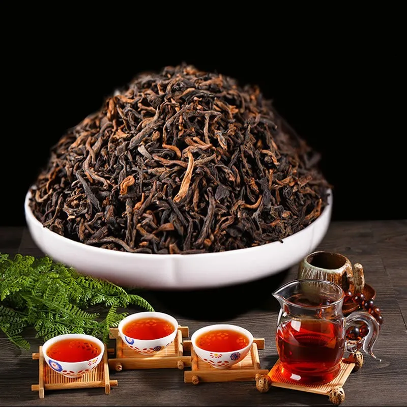 

Chinese Yunnan Old Ripe China Tea Health Care Puer Tea Brick For Weight Lose Tea