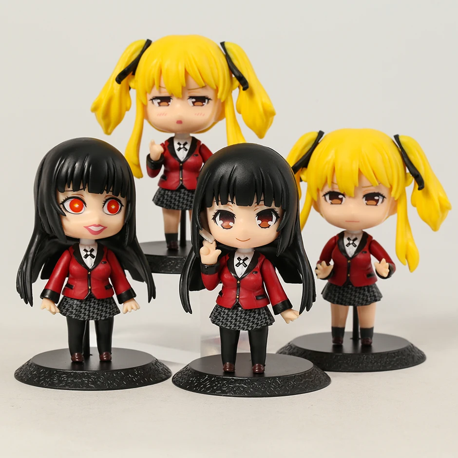 

Фигурки Kakegurui Jabami Yumeko Meari Saotome Q Ver Коллекционные фигурки модели игрушки подарок для детей 4 шт./компл.