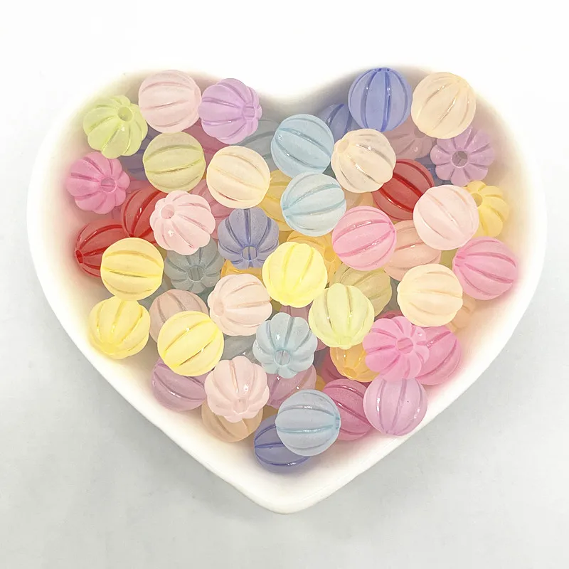 Новый 30 шт 10 мм акриловые бусины арбуз Свободные Spacer Бусины для самостоятельного