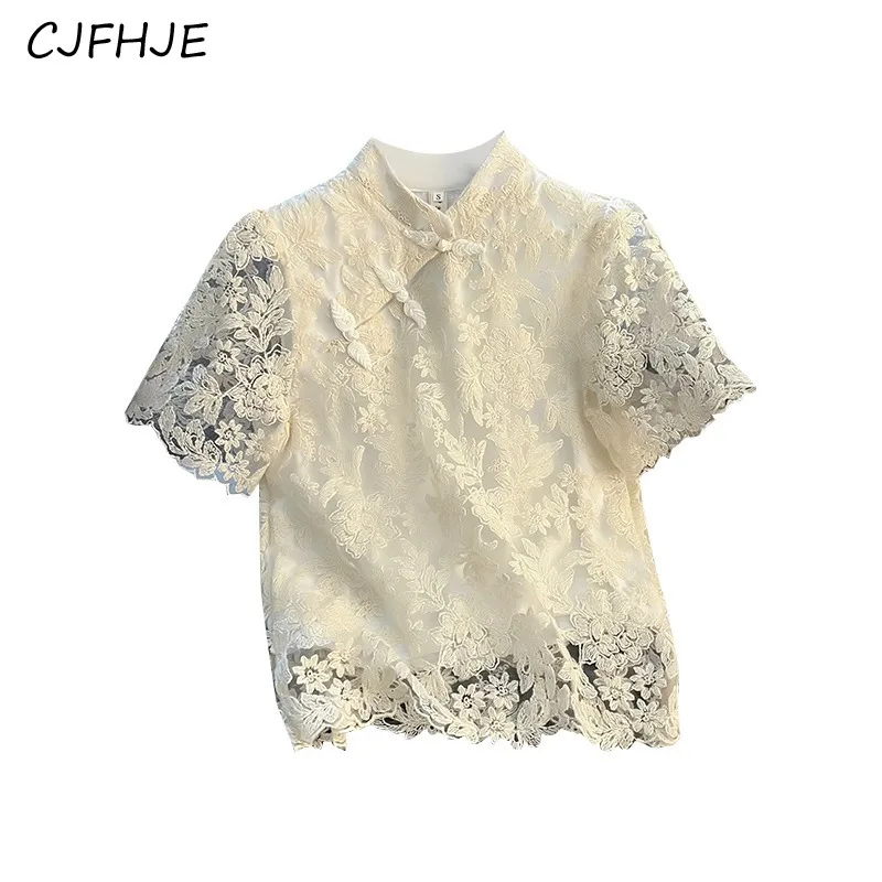 CJFHJE Новинка модный темпераментный женский топ в китайском стиле ретро