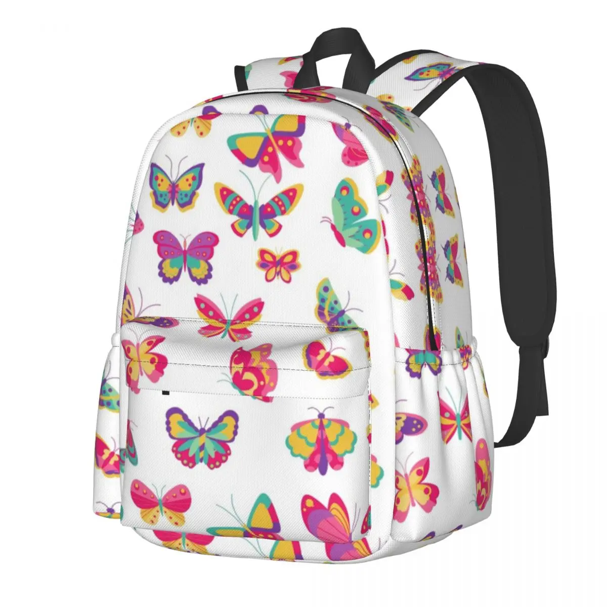 

Рюкзак с разноцветными бабочками, Новые рюкзаки для летающих насекомых, женские и мужские дорожные прочные школьные сумки, рюкзак высокого качества