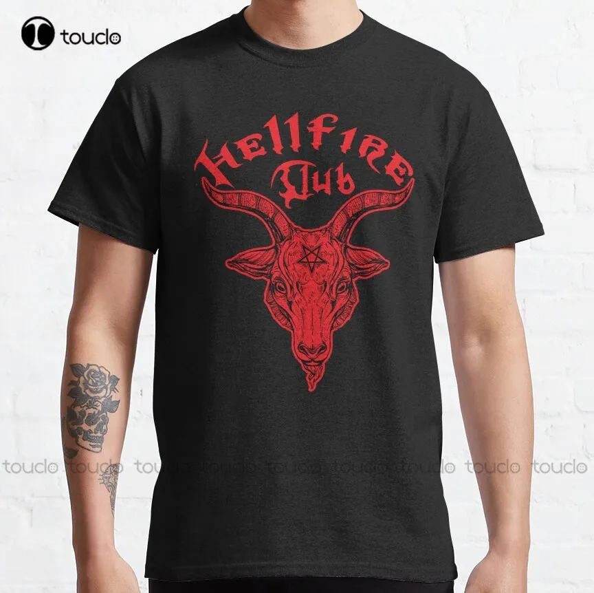 

Hellfire Club, Hellfire Club Classic T-Shirt Muscle Shirts For Men Christmas Gift New Popular Xs-5Xl Unisex Streetwear Retro New