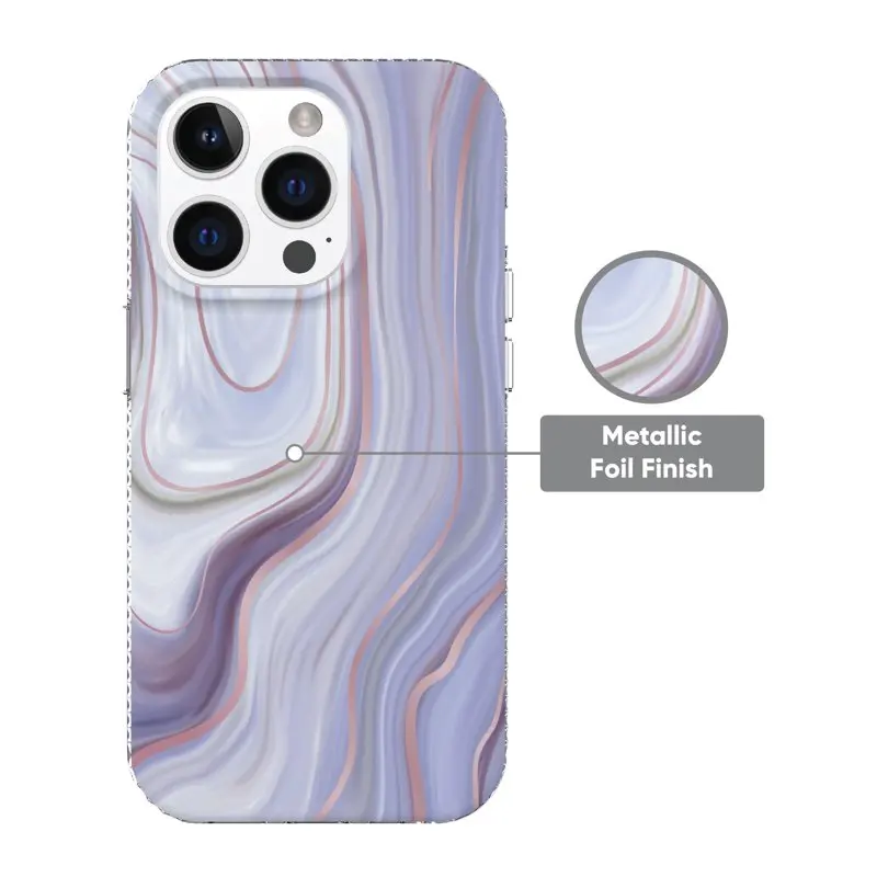 2023 new for Purple Marble Phone Case for iPhone 14 Pro
