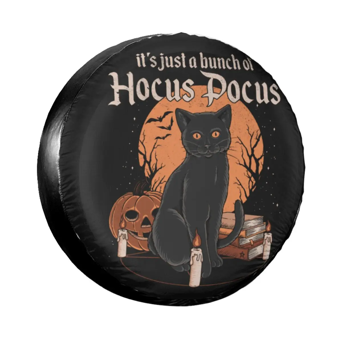 

Custom It's Just ABunch Of Hocus Pocus Spare Tire Cover for Jeep Honda Halloween Film Car Wheel Protectors