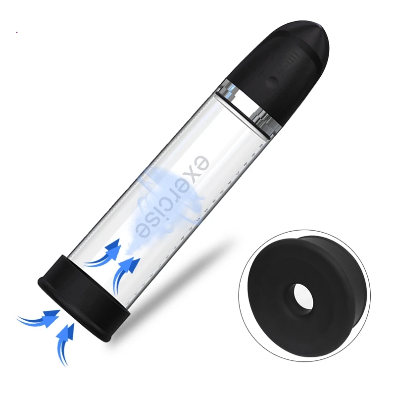

Penis Pump Vibrator Enlargerment Vacuum Pump Erection Electric USB Automatic Penis Enlargement Cock Extender For Men Sex Toys