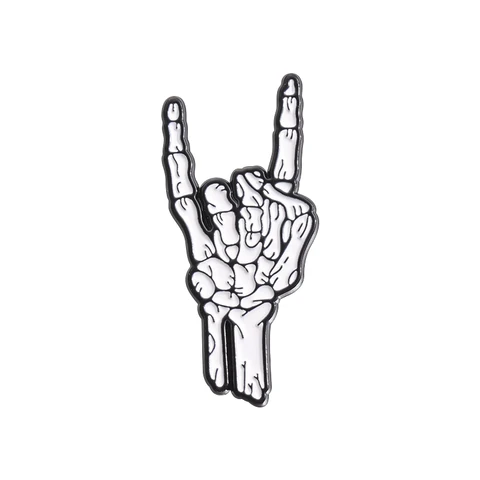 Металлические эмалированные булавки в форме скелета, ювелирные изделия в готическом стиле на Хэллоуин, броши на лацкан для рюкзака, панка, значок, подарок для друзей