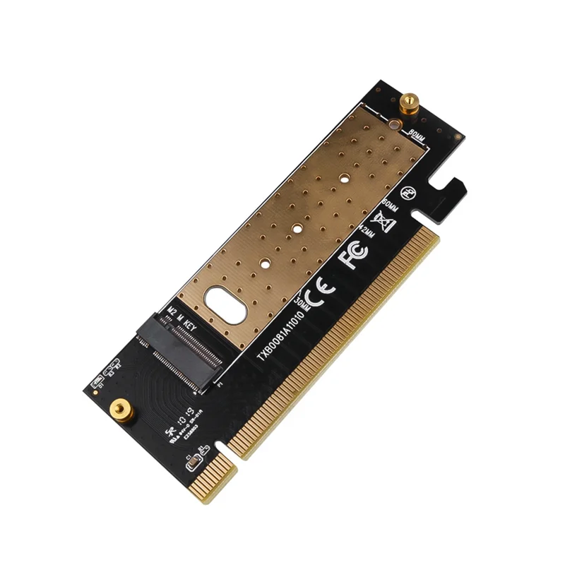 

M.2 NVMe SSD NGFF TO PCIE 3.0 X16 Adapter Card M Key Interface Expansion Card Full Speed Support 2230 to 2280 SSD