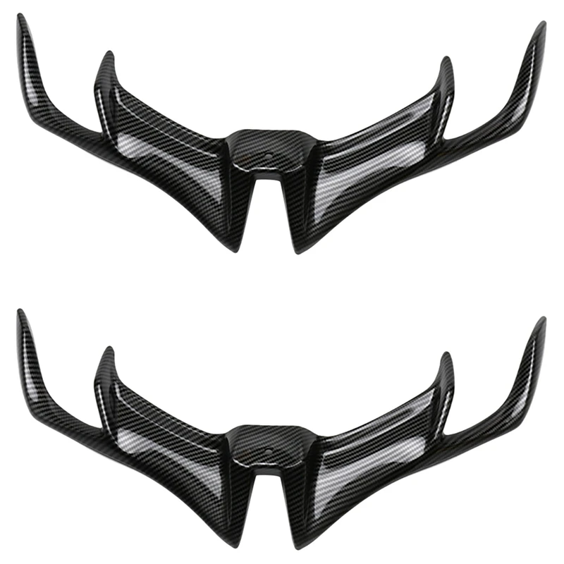 

2X Передняя обтекатель из углеродного волокна, аэродинамические крылья, нижняя крышка, защита для YAMAHA YZF-R15 V3.0 2017 2018 2019