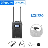 boya rx8 pro dual channel wireless receiver monitoring sound by headphone output for boya tx8 pro by whm8 pro and by wxlr8 pro