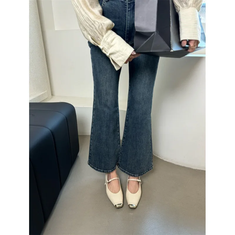 Туфли Темно-синие Туфли-лодочки Массивные сандалии Повседневные туфли на