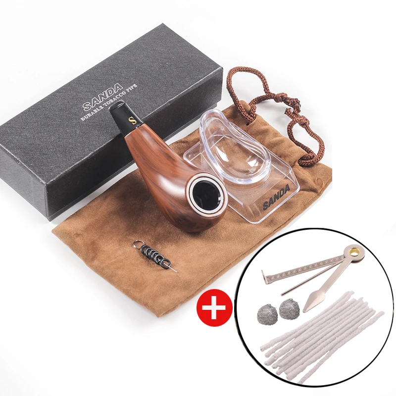 

Portable Tar Filtration Wooden Tobacco Pipe Reusable Smoking Pipe Removable To Clean Cigarette Tubes Smoking Gadget Gift For Men