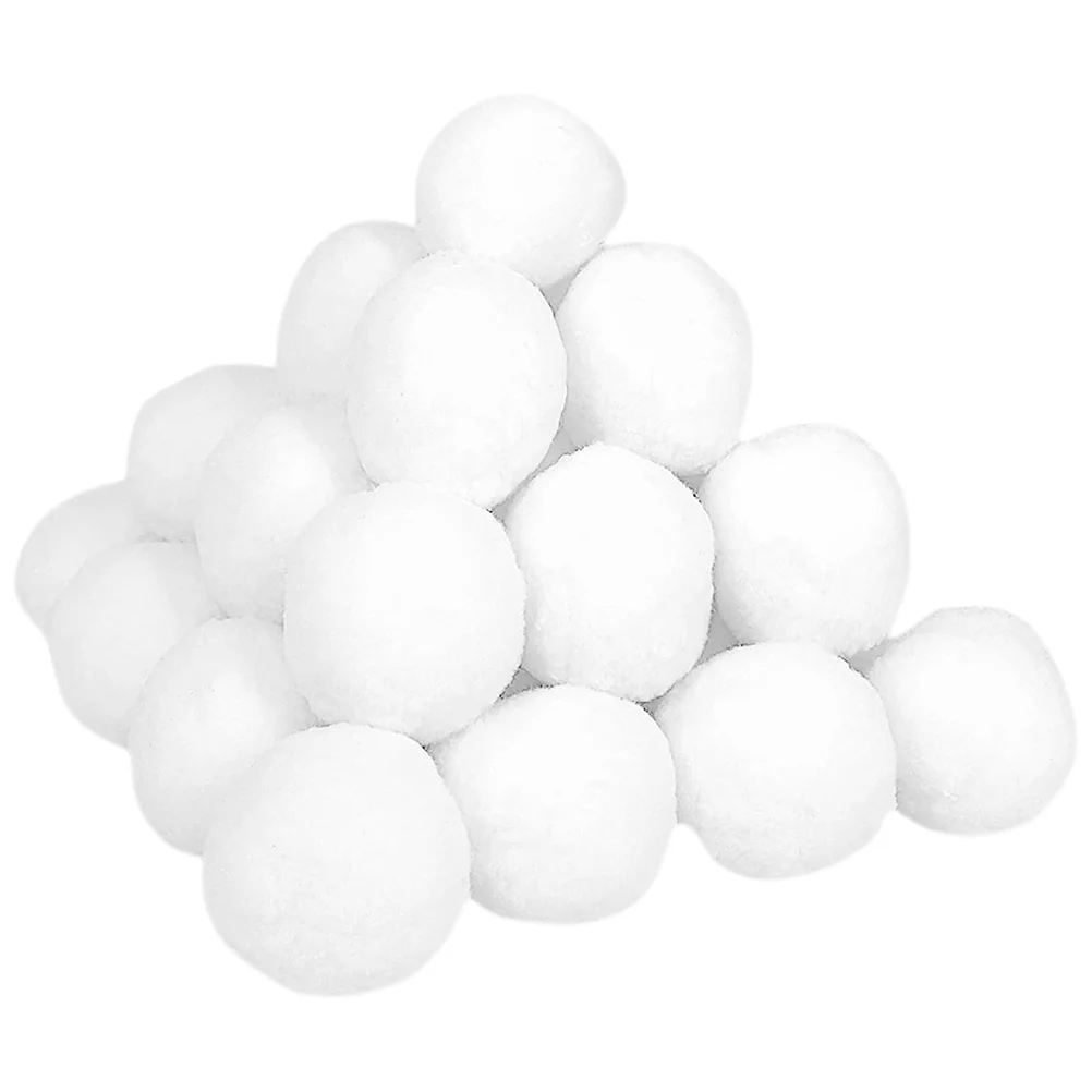

50Pcs Snowball Games Props Fake Snowball Model Fake Snowball Toys Outdoor Snowball Toy