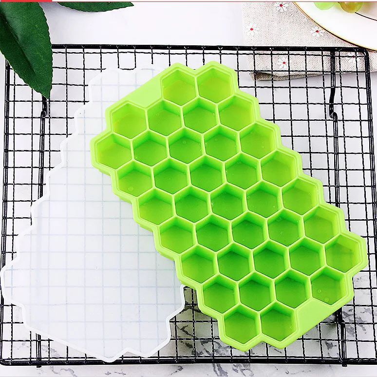 

Ice Cube Maker Honeycomb Ice Box Ice Cream Tools Silicone Ice Jelly Juice Food Mold Whiskey Cocktail Accessories Kitchen Tools