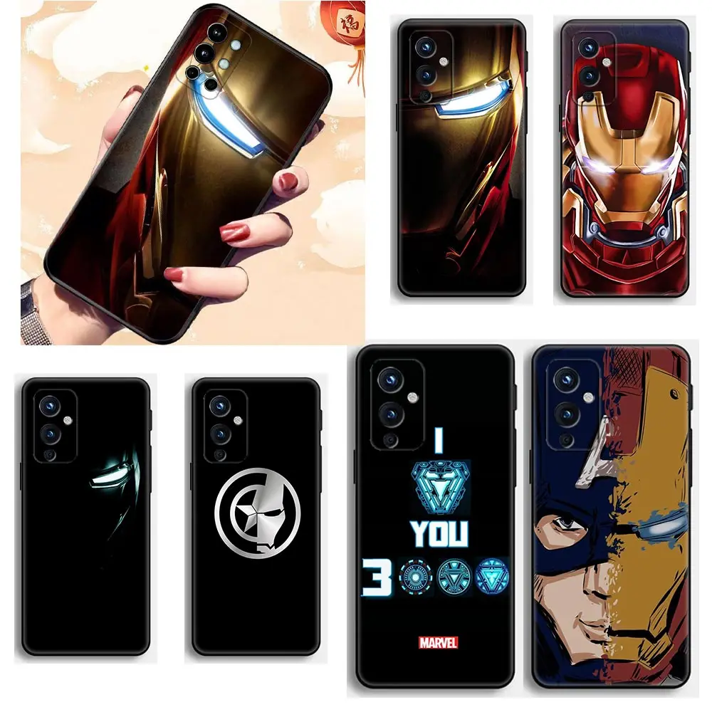 

Marvel iron man Face Coques Fundas Phone Case for Oneplus 9 9R Z 7 7T 8 8T 9TR 10 Nord 2 CE N200 N100 N10 Pro 5G TPU Cases Capa