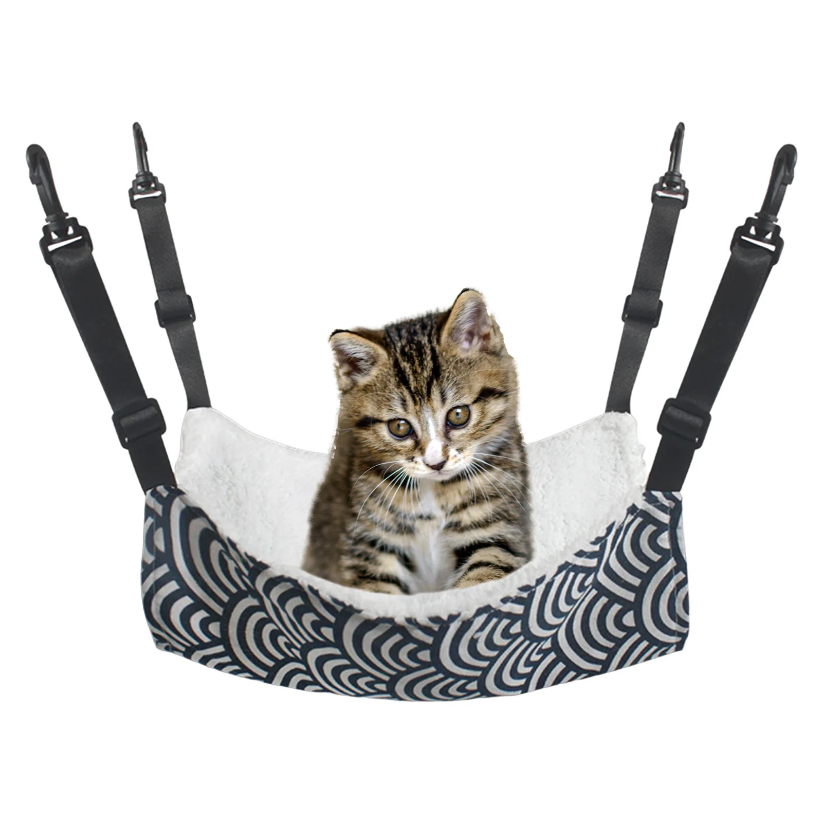

Adjustable Cat Swing Breathable Adjustable Velvet Cat Swing Breathable Cat Hanging Hammock With Adjustable Straps And Hooks