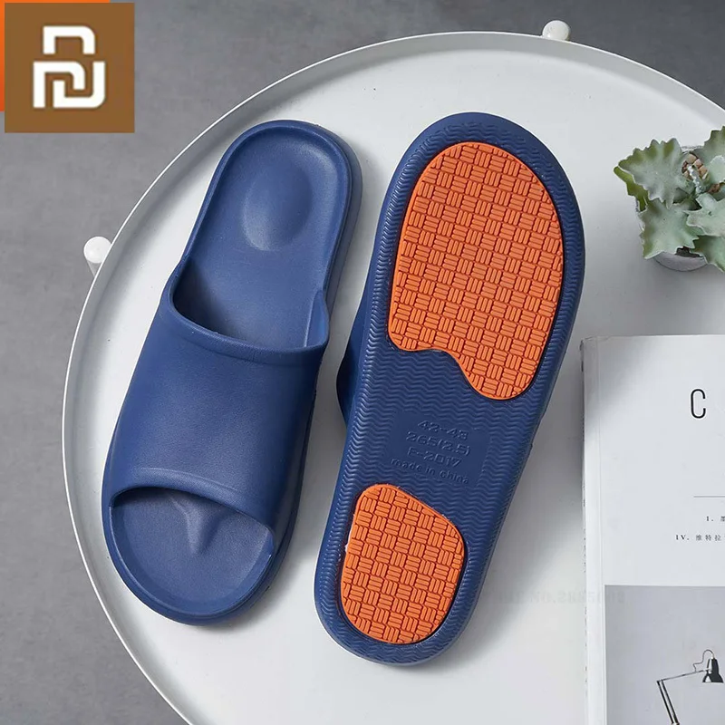 

Шлепанцы Xiaomi мужские для дома, сандалии для купания, массажная повседневная обувь, Нескользящие домашние шлепанцы для душа, летняя обувь дл...