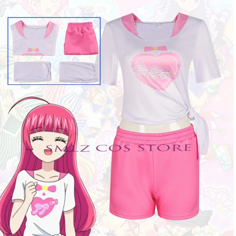 Аниме PriPair Косплей Manaka Laala Костюм Non Cos Mirei Minami Team Uniform Shiratama Mikan Play Outfit для женщин