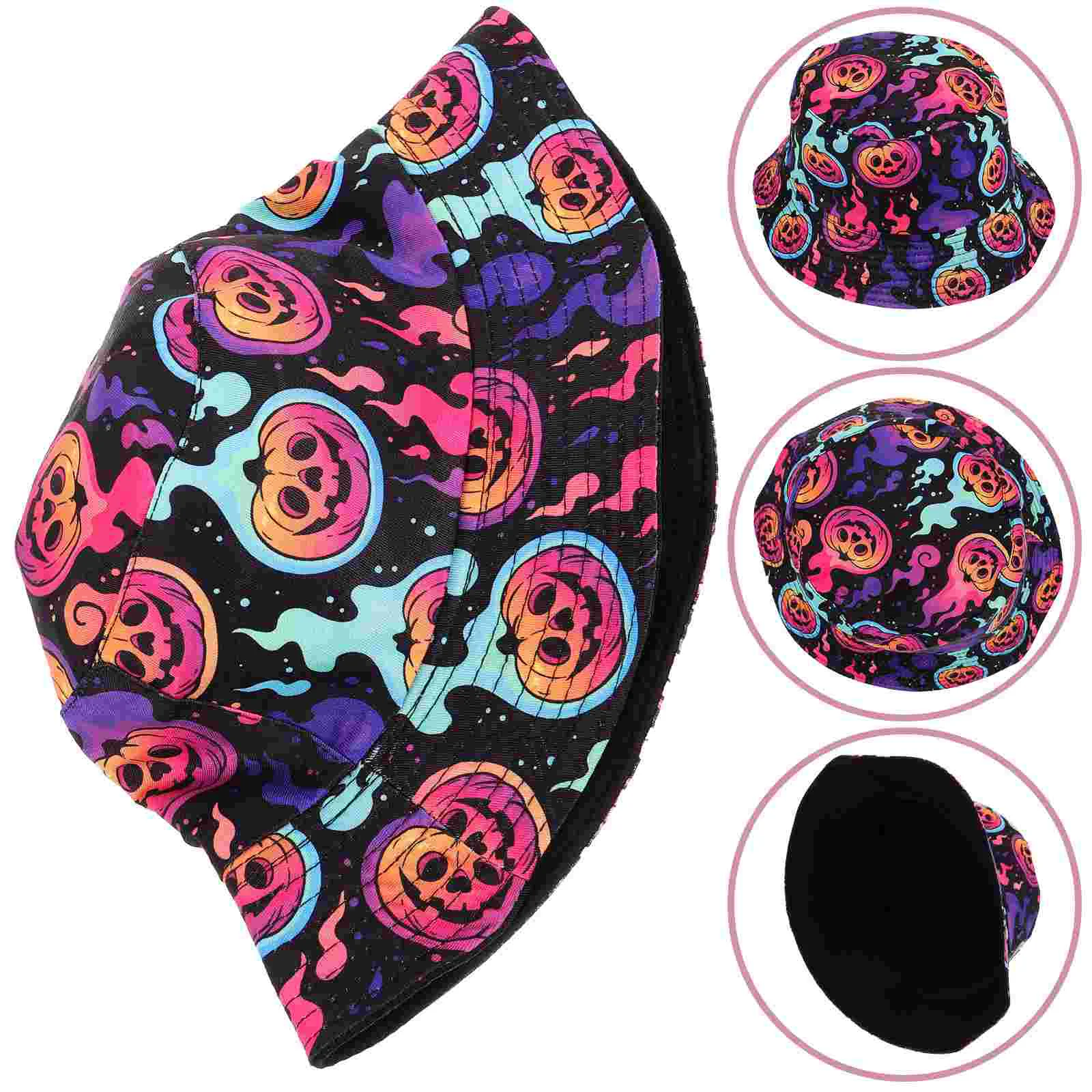 

Decor Bucket Hat Women Fisherman Halloween Punk Comfortable Wearing Sun Vacation