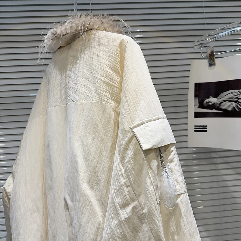 KBQ повседневное пуховое пальто со сращенными перьями для женщин кардиган с