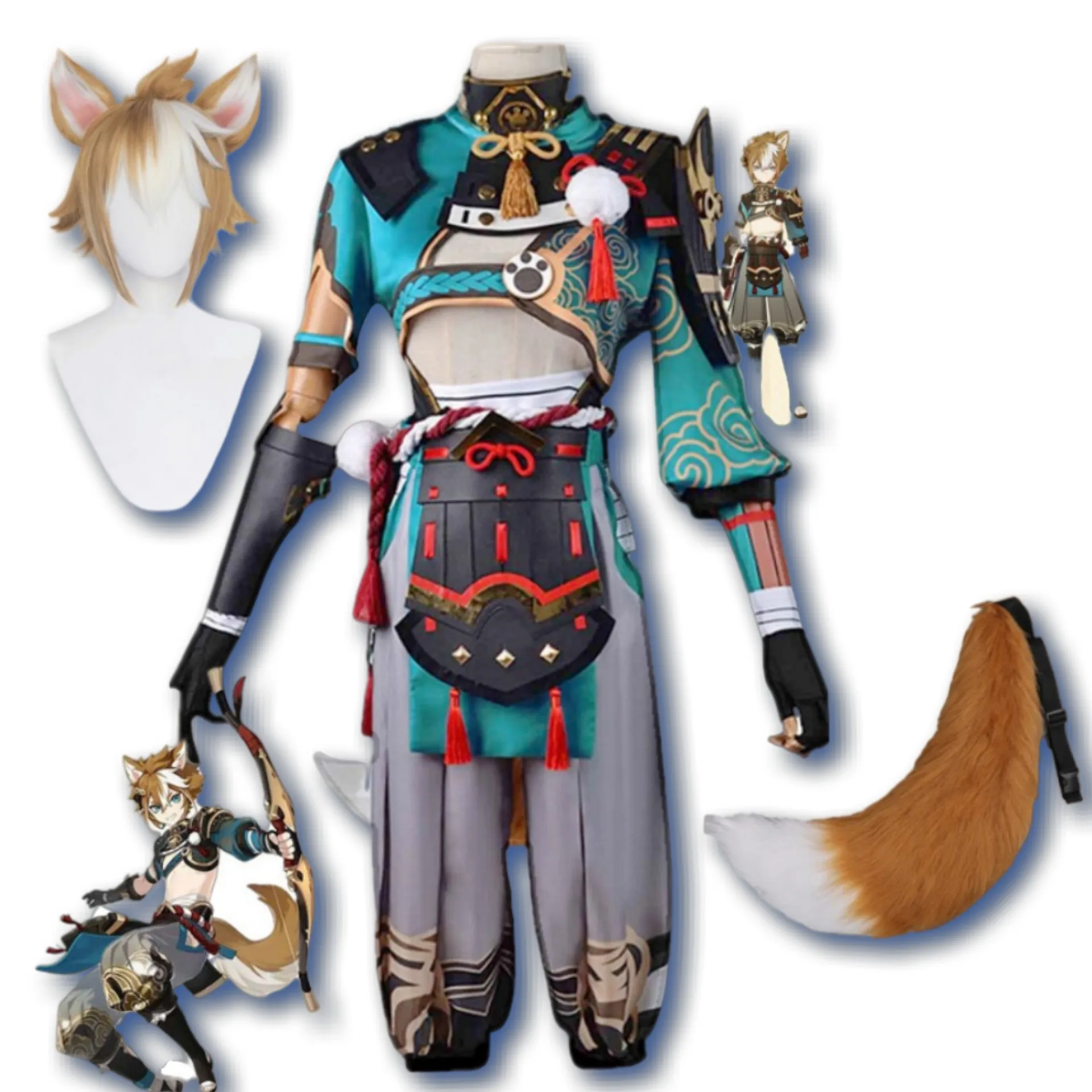 

Cosplay Genshin Impact Gorou Cosplay Costume Anime Halloween For Woman Clothes