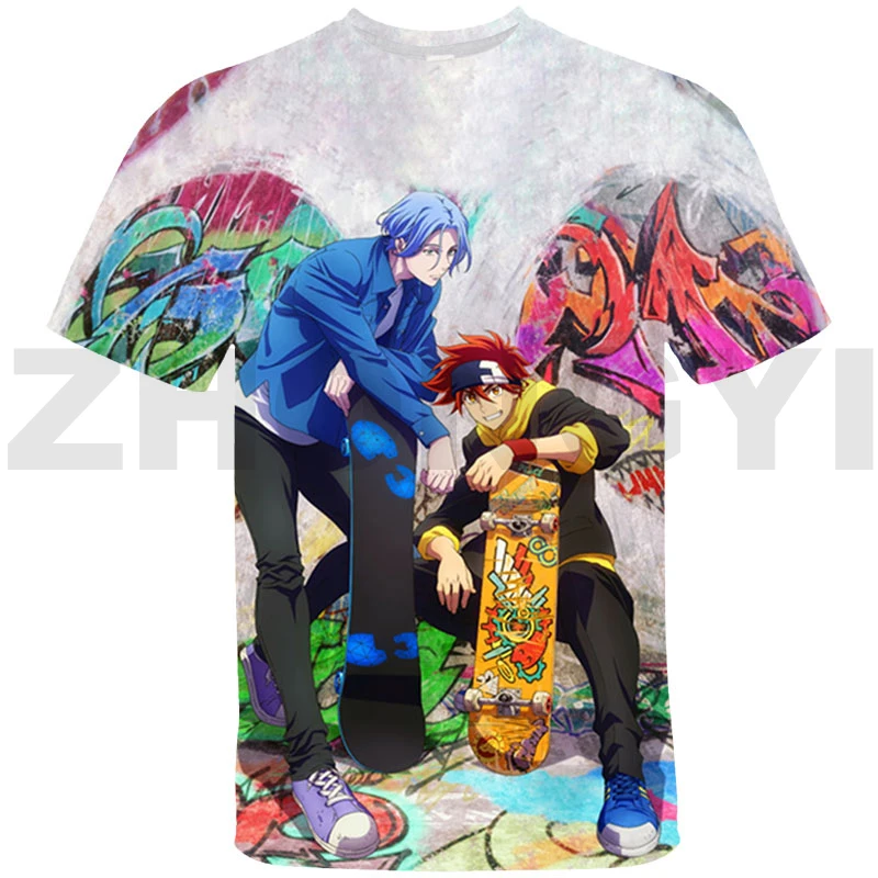 

SK8 the Infinity 3D T-shirt Summer Cartoon Oversized T Shirt Graphic Kids Kawaii Clothing Trend Short Tees Tops Couple Clothes
