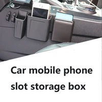 car cell phone gap storage boxauto seat organizer crevice creative hanging holder for phone pocket automobile accessories