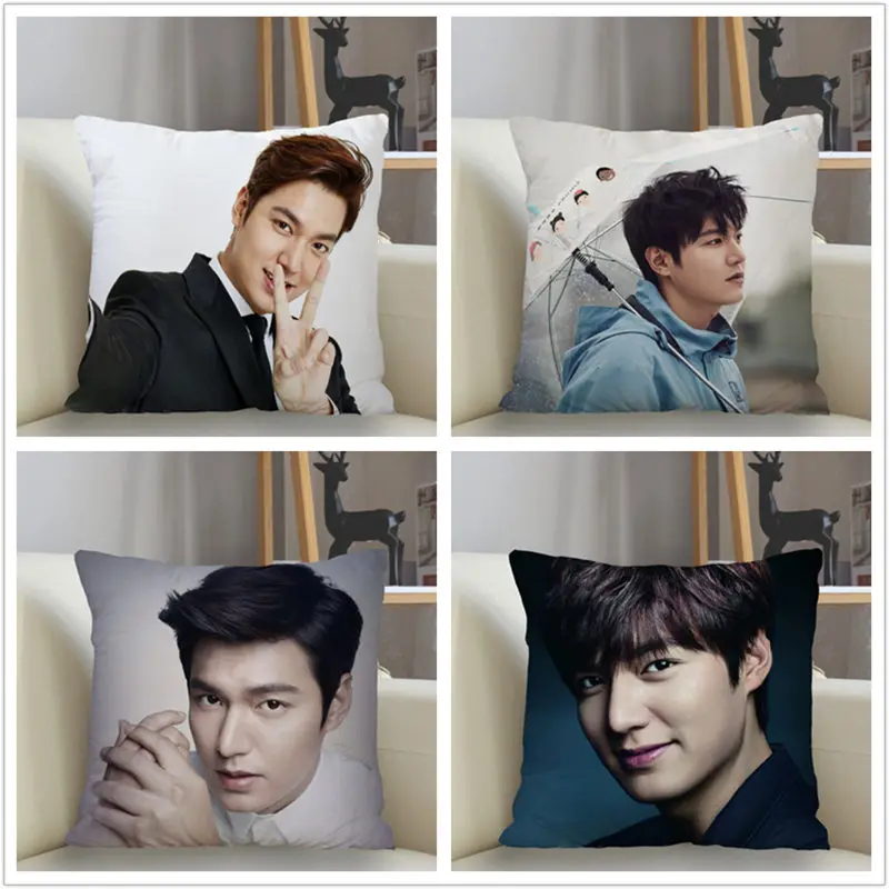 

Индивидуальный Lee MinHo Наволочка украшения для дома 45*45 см молния квадратная наволочка Прямая поставка