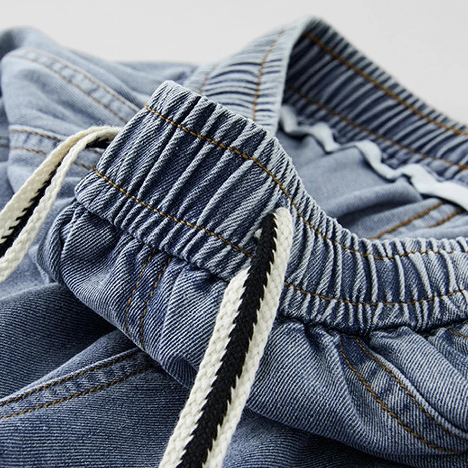 Джинсы мужские мешковатые прямые с широкими штанинами брюки из денима