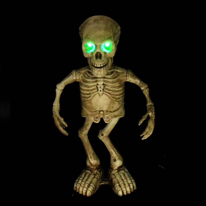 

Halloween Decoration Dancing Skull Electric Voice Control Scream Props Terror House Props Ghost Dressing Party Decoration Windo