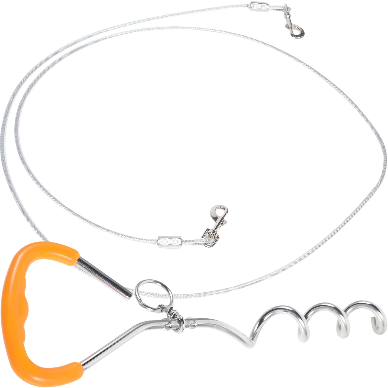 

Dog Tie Stake Metal Stakes Out Garden Ground Pegs Anchor Anchors Long Leash Dogs Heavy Duty Steel Wire Chains