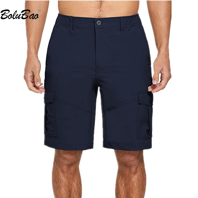 

BOLUBAO 2023 Outdoor Casual Shorts Men's Breathable Sweat Absorbent Tooling Five Points Beach Pants High-Quality Shorts Men's