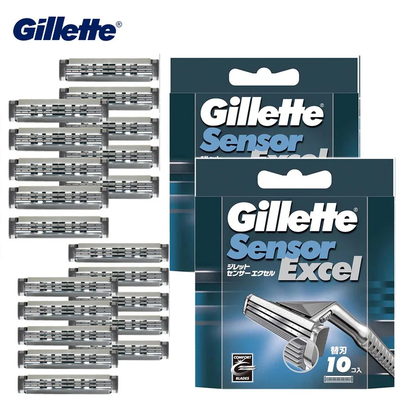 Сменные бритвенные головки Gillette Sensor Excel для мужчин сменные удаления волос на лице