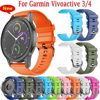 new 20mm22mm silicone strap bracelet wristband for garmin vivoactive 3 4 venu sq vivomove hr forerunner 158 55 smart watch strap