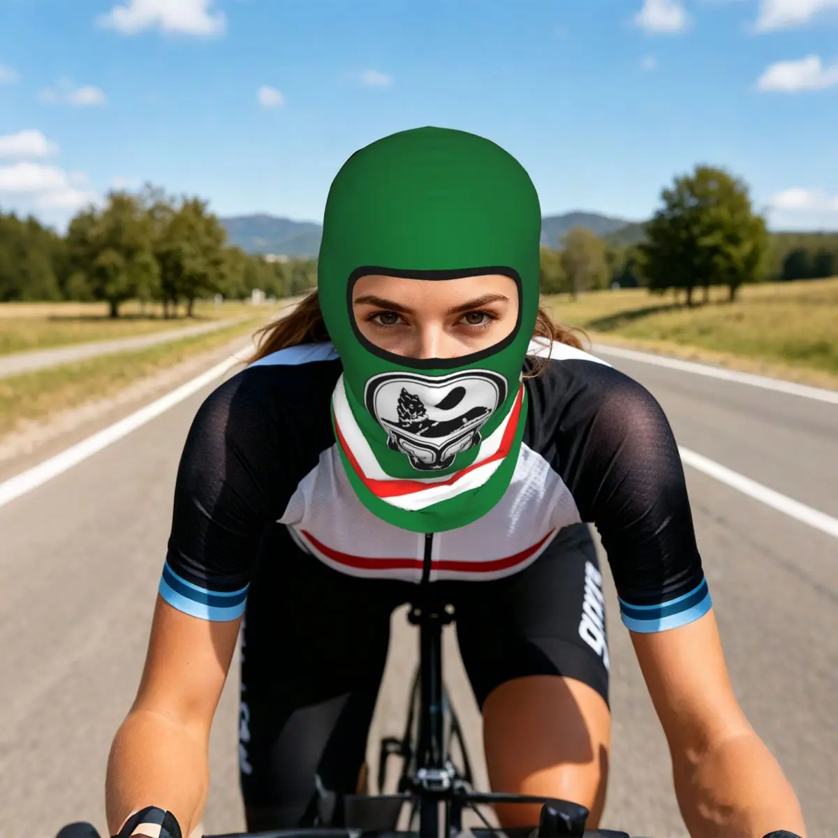 Фото Балаклава с гербом Чеченского Борз-волка, маска для лица, защита от солнца, гетра для шеи, для мотоциклов, велосипедов и активного отдыха на природе №2