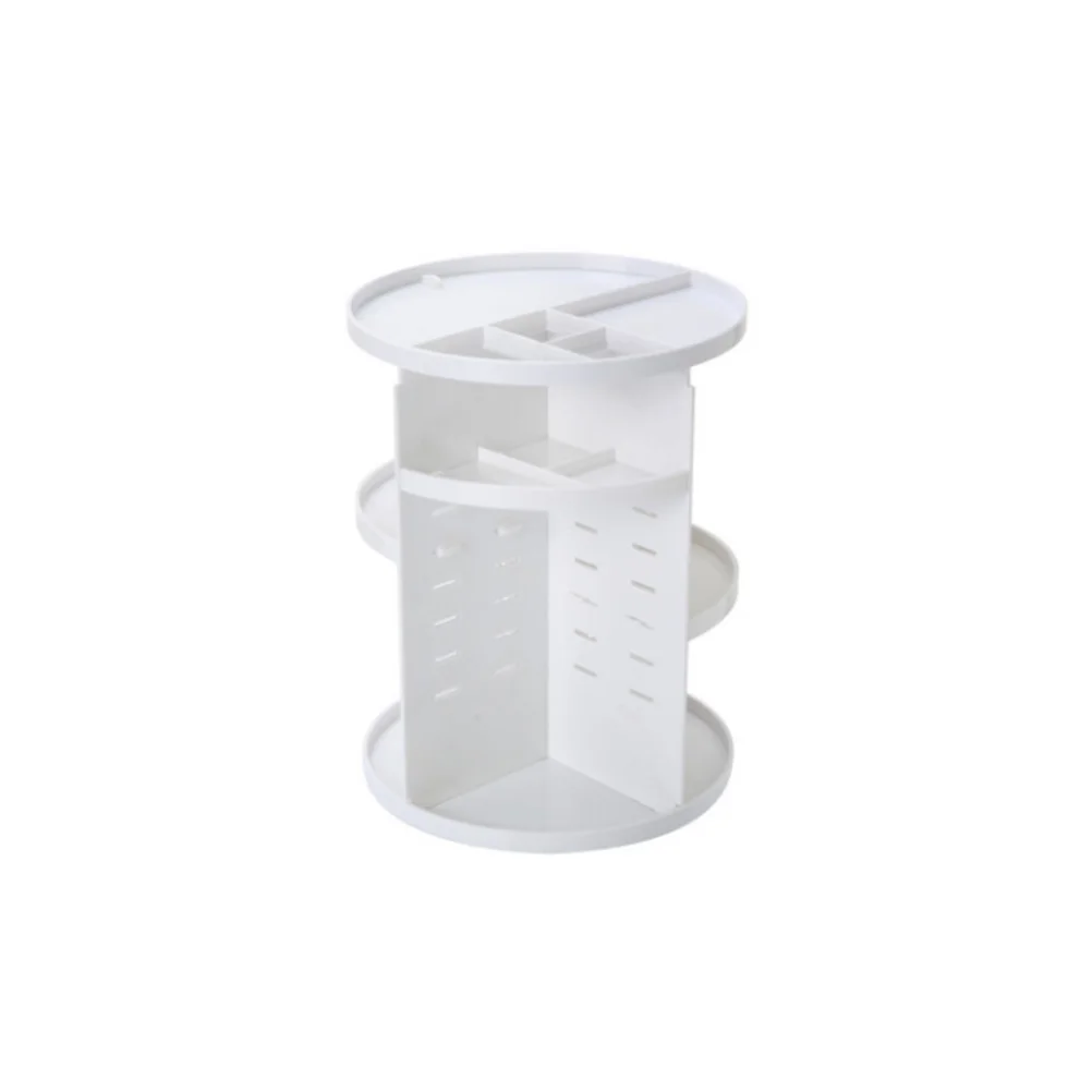 

Organizer Makeup Holder Rotating Storage Tray Desktop Bathroom Container Jewelry Condiment Vanity Cabinet Product Care Skin Case