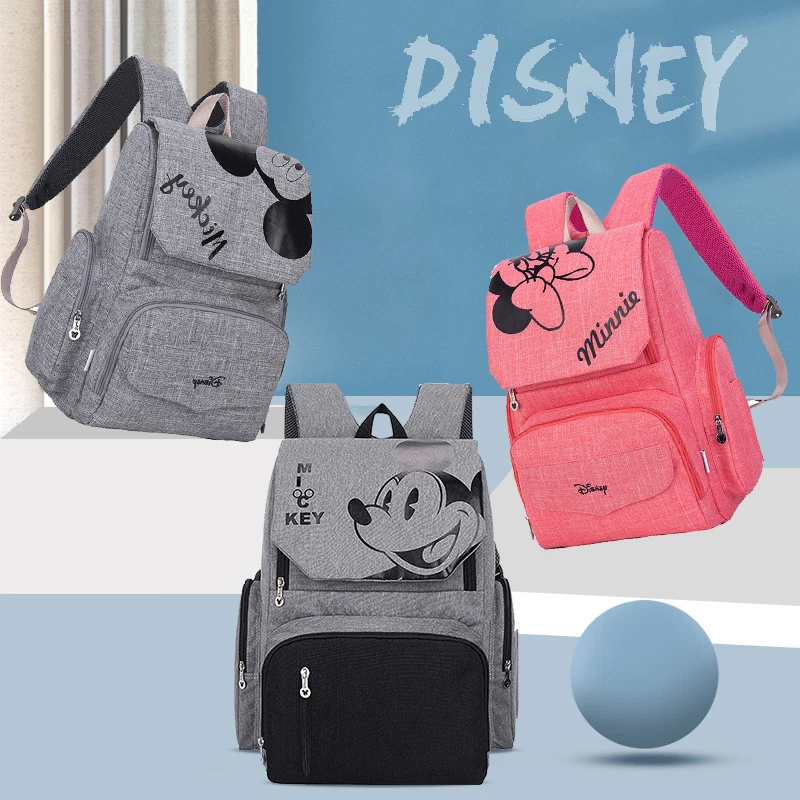 

Disney Baby Diaper Backpack Large Capacity USB-Heating Diaper Bag Mulitfunction Waterproof Maternity Baby Stroller Bag Nappy Bag