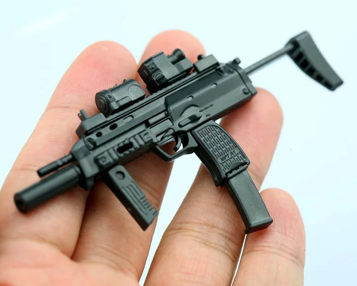 Масштаб 1:6 пистолет-пулемет MP7 двойная форма пластиковая Сборная