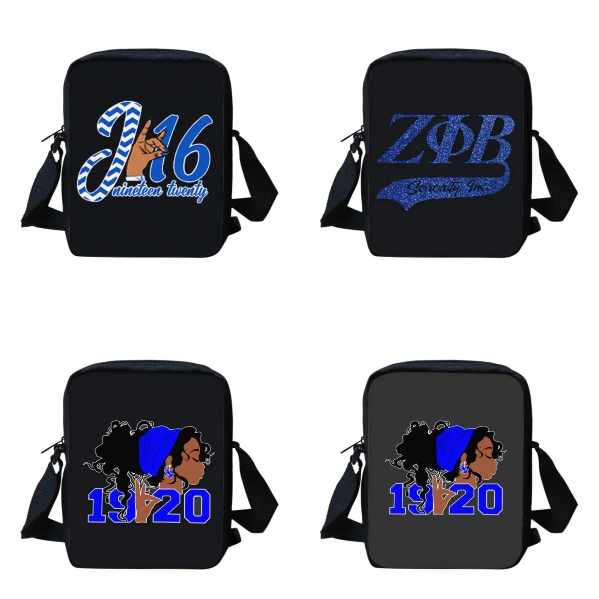 

Women Messenger Bags Small Totes Zeta Phi Beta Brand Designer Female Cross Body Girls Small Shoulder Casual Travel Bookbag