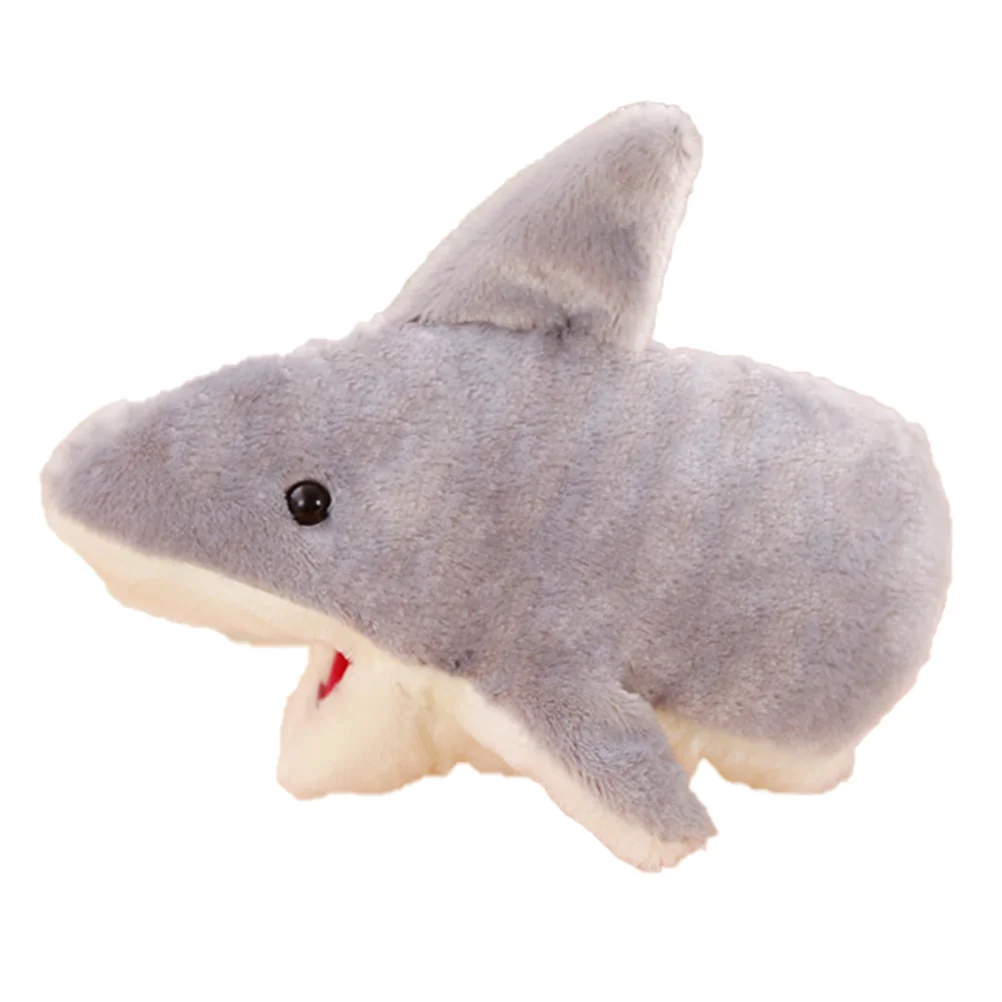 

Hand Puppet Shark Kids Toy Puppets For Animal Role Play Plush Show Theater Doll