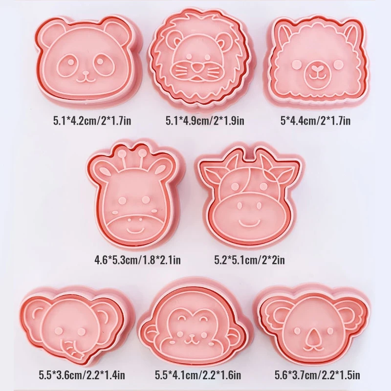 

Форма для торта в виде леса и животного, подарок из пищевого пластика для выпечки, для любителей кухни, пищевой пластиковый резак для торта