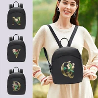 women backpack fashion multi function small backpacks girl 26 letters golden flower mini shoulder school bag designer handlebags