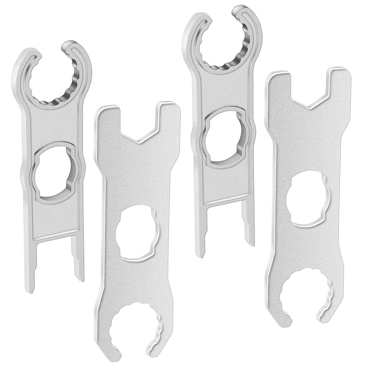 

2 Pairs Solar Connector Wrench Aluminum Alloy Portable Solar Connector Spanner Solar Panel Cable Assembly and Disassembly Tool